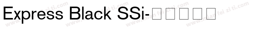 Express Black SSi字体转换